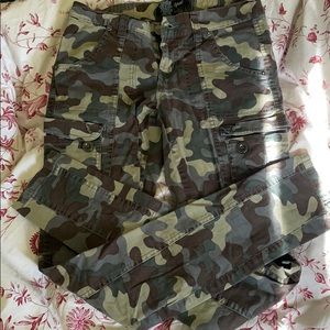 Camouflage cargo pants